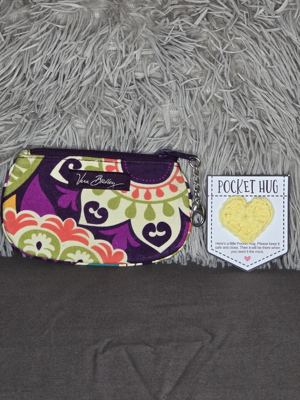 Vera Bradley Keychain & Handmade Crochet Tote Sweater Bag Bundle - 4 Piece Set - Picture 6 of 7